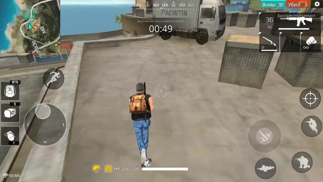 Battlegrounds FreeFire(мобыльная игра)Гейплей игры на смартфон смотреть онлайн