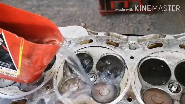 cylinder head valve leak test ###hilux 2TR FE engine### смотреть онлайн