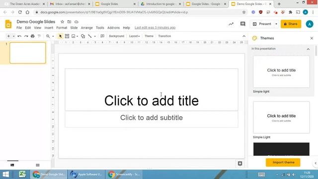 Layout in google Slides смотреть онлайн