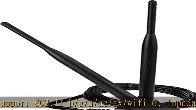 Eightwood Dual WiFi Antenna With RP-SMA Male Connector, 2.4GHz 5GHz Dual Band Antenna Magnetic Base