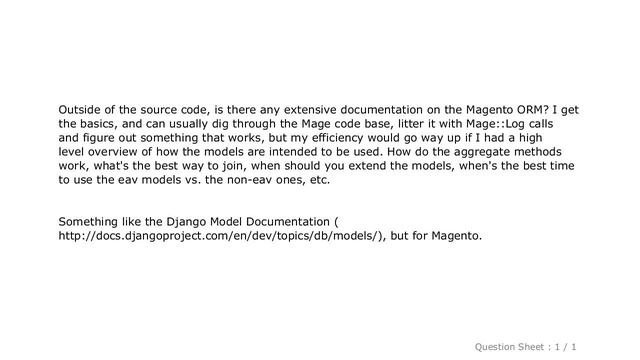 Django : Magento ORM Documentation смотреть онлайн