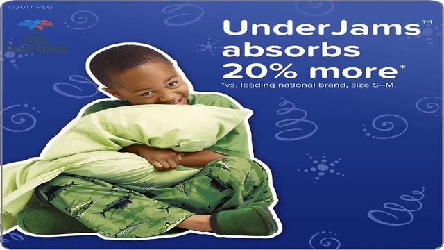 Pampers UnderJams Disposable Bedtime Underwear For Boys Size Small/Medium 50 Count Super Pack