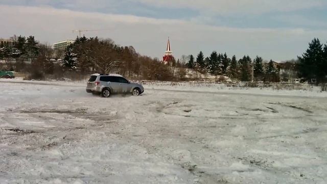 09 Subaru Forester Diesel Fun In Snow смотреть онлайн