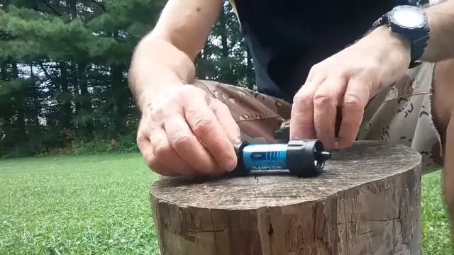 My new sawyer one gallon gravity feed with the new dual threaded mini filter plus my neck knife ch смотреть онлайн