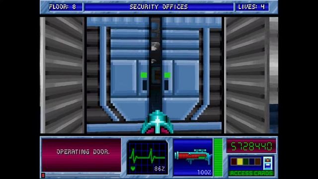 Blake Stone Aliens of Gold HD - E1M8 Security Offices - Veteran - All Secrets смотреть онлайн