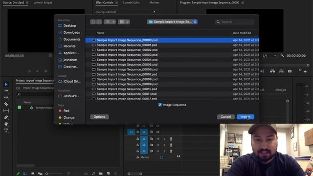 Import Image Sequence into Premiere Pro смотреть онлайн