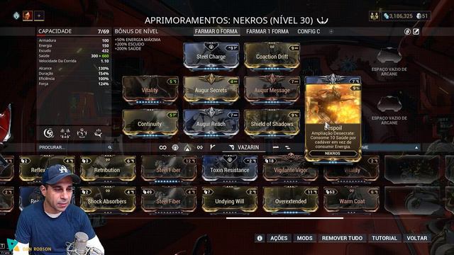 BabyFrame 71 BabyBuild Nekros com 0 ou 1 Forma + Reator Orokin para aumentar o farme de recursos смотреть онлайн
