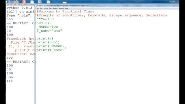 Practical identifier to delimiter(Python) смотреть онлайн