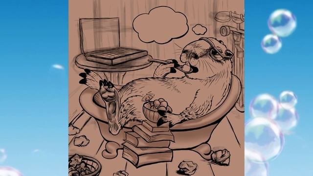 Рисунок в ibisPaint X - Рисую Капибару Копирайтера | Timelapse Capybara Copywriter 2022 смотреть онлайн