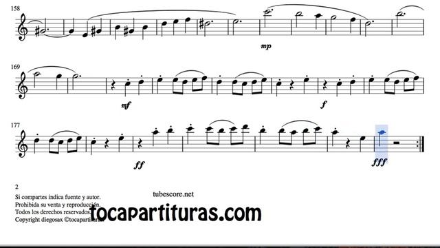 Waltz Nº 2 Sheet Music for Alto Saxophone & Baritone Sax E Flat Vals by Shostakovich смотреть онлайн