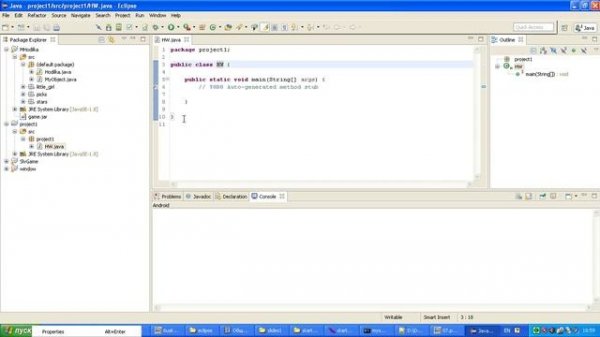 Java Eclipse Урок 1