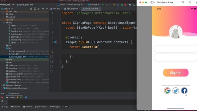 Flutter Firebase App | Step by Step for Beginners to Advanced | Login & Sign up | Auth Page - Part смотреть онлайн