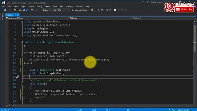 Call JavaScript function from Unity and vice versa - JavaScript Unity Bridge смотреть онлайн