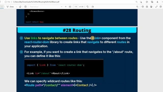 Routing in React (Hindi) | #React Tutorial in #Hindi смотреть онлайн