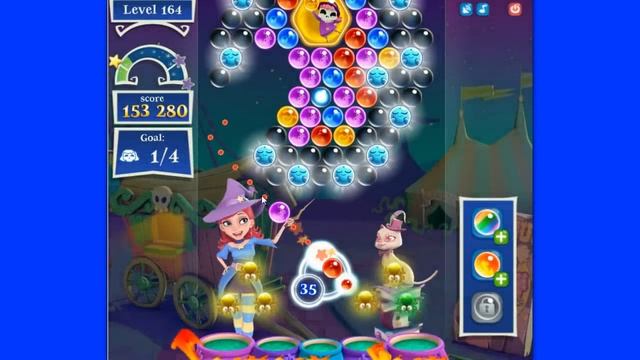 Bubble Witch Saga 2 level 164 смотреть онлайн