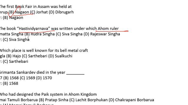 Assam Police SI EXAM/Best 248 MCQ on ASSAM G.K/His/Geo/Polity/Eco/Lit/Culture/Mixed question/Must смотреть онлайн