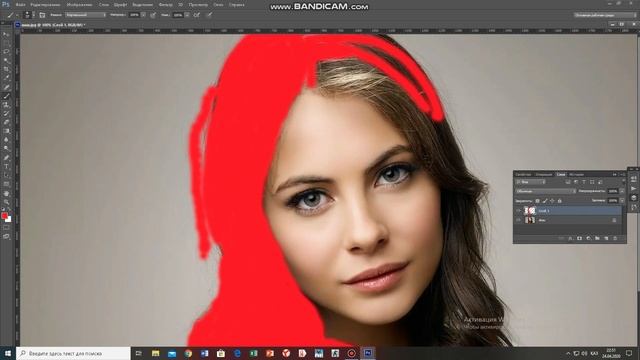 Как накрасит волос с помощью фотошопа?!Это очень легко!!! смотреть онлайн