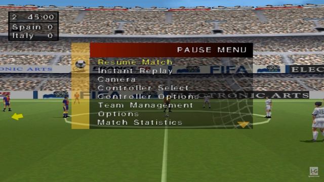 FIFA 98 - PS1 Gameplay (4K60fps)