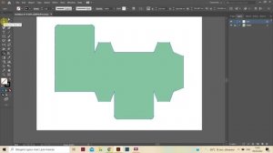 Шаблон(выкройка) простейшей коробки в Иллюстраторе