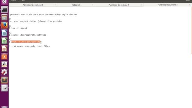 OpenStack How to do doc8 scan documentation style checker смотреть онлайн