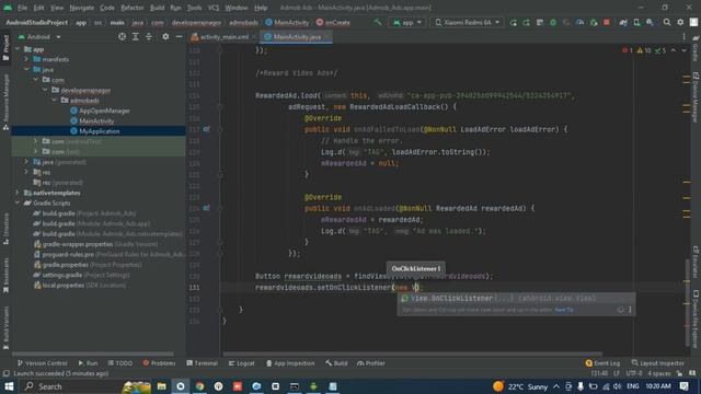 How to Implement Admob Reward Ads in Android Studio With Java Full Tutorial 2023 смотреть онлайн