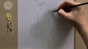 Я есть Грут / Рисуем Грута из «Стражей Галактики»