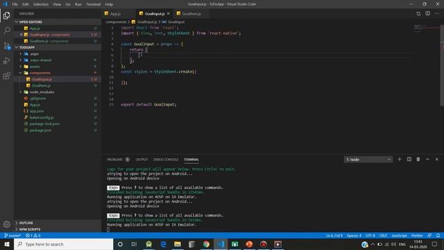 React Native Tutorial -11: Splitting the App into Components and Passing data between them смотреть онлайн
