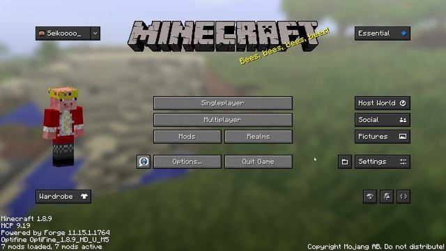 How to get keystrokes in TLAUNCHER minecraft! смотреть онлайн
