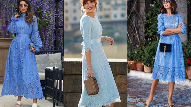 ШИКАРНЫЕ ПЛАТЬЯ ❤️ОРИГИНАЛЬНЫЕ НЕЖНЫЕ МОДЕЛИ И ФАСОНЫ ИЗ КРУЖЕВА И ШИТЬЯ 2023-2024❤️ смотреть онлайн