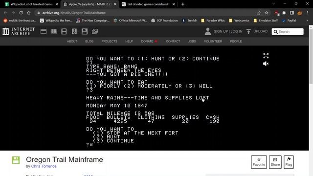 Wikipedia List of Best Video Games of All Time Episode 1: The Oregon Trail смотреть онлайн