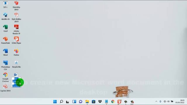 Windows 11 Home : How to create new Microsoft word document in the desktop смотреть онлайн