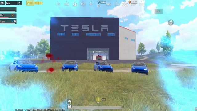 Собрали все теслы(TESLA) на карте в одном месте PUBG mobile смотреть онлайн