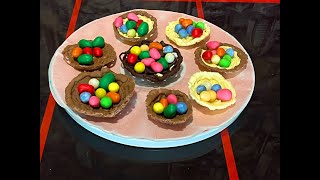 ПАСХАЛЬНОЕ УКРАШЕНИЕ. ШОКОЛАДНОЕ ГНЕЗДО НА КУЛИЧ! смотреть онлайн