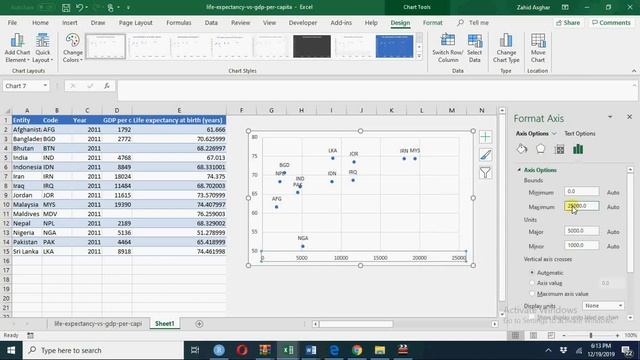 How to have text labels in scatter plot using Excel смотреть онлайн