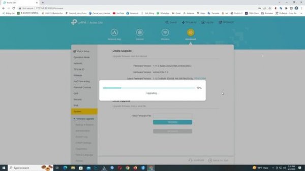 Archer C64 Router firmware upgrade