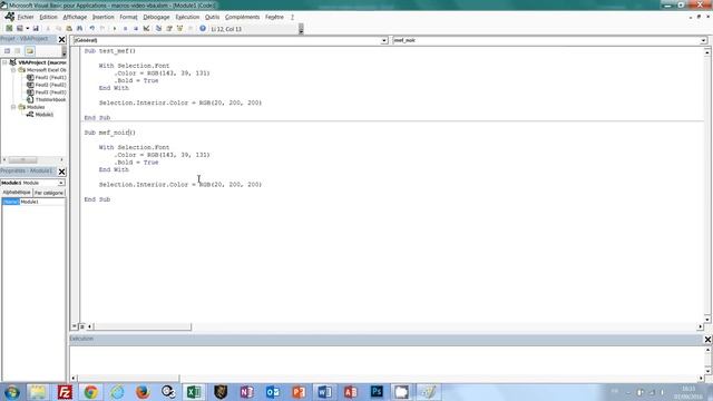 Débuter avec VBA Excel et la programmation смотреть онлайн