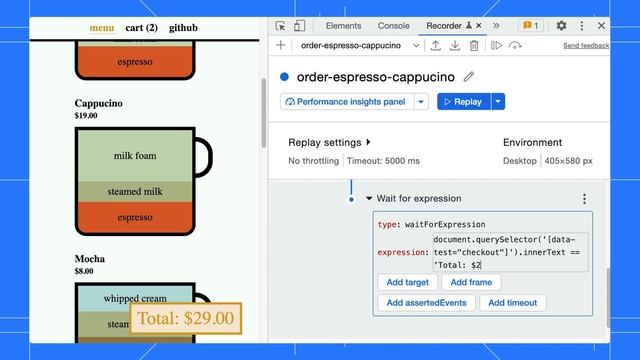 How to edit and extend user flows with Recorder and Puppeteer Replay | DevTools Tips смотреть онлайн