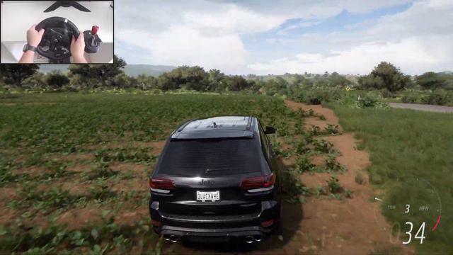 Jeep Grand Cherokee - Forza Horizon 5 | RTX 4090 | Extreme graphics | Steering wheel gameplay смотреть онлайн