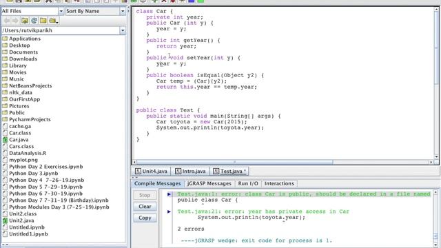 Class Structure in Java смотреть онлайн