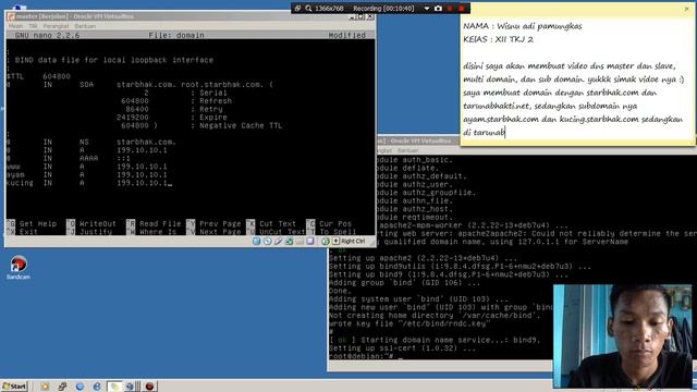 membuat dns master, slave multidomain, subdomain di debian смотреть онлайн