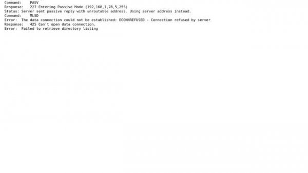 Error: The data connection could not be established: ECONNREFUSED - Connection refused by server