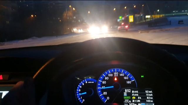 Зимняя эксплуатация Toyota Corolla  Fielder Hybrid январь 2021 город чита