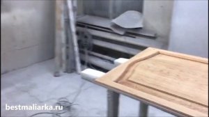 Покраска старой кухни с патиной