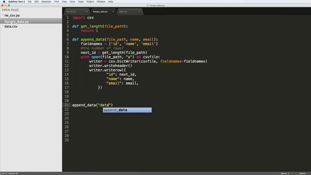 Python tutorial for beginners - Functions to Dynamically Add Data to CSV with Python смотреть онлайн