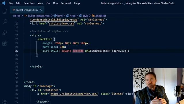 Using Images and Background Images as List Item Bullets смотреть онлайн