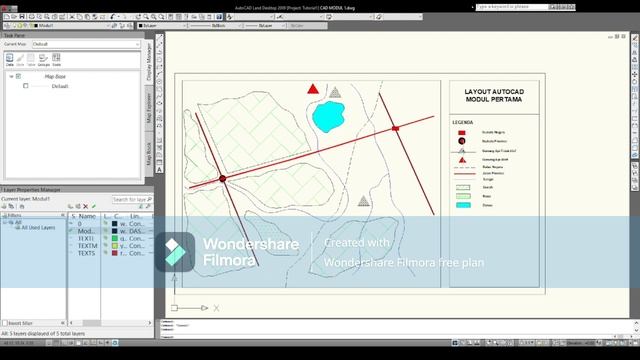 Layout Peta di AutoCAD 2009 смотреть онлайн