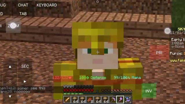 Skyblock Series Part 2| Fakepixel Skyblock Server| New Minon And Leaf Armour