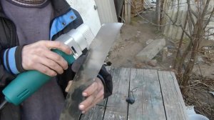 Небольшой нюанс при резке металла электро ножницами