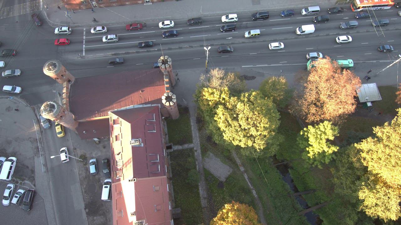 Закхаймские ворота Калининград, Московский пр т, Литовский вал, аэросъемка 2 смотреть онлайн