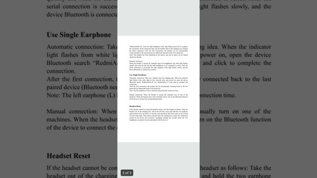Xiaomi Redmi AirDots S English User Manual смотреть онлайн